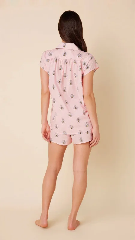 Cats PJ Set-Queen Bee- Short Sleeve, Shorts