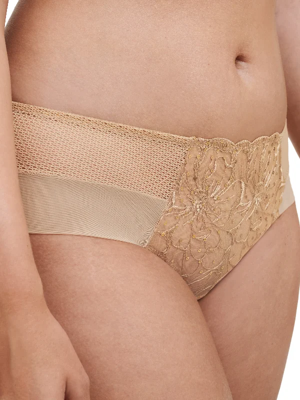 Chantelle Fleurs Revealing Shorty Toffee Sequins