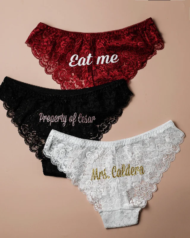 Panties W/Back Text