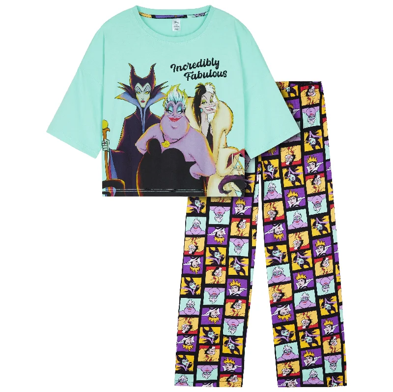 Disney Womens Pyjamas Set - Multi Villains