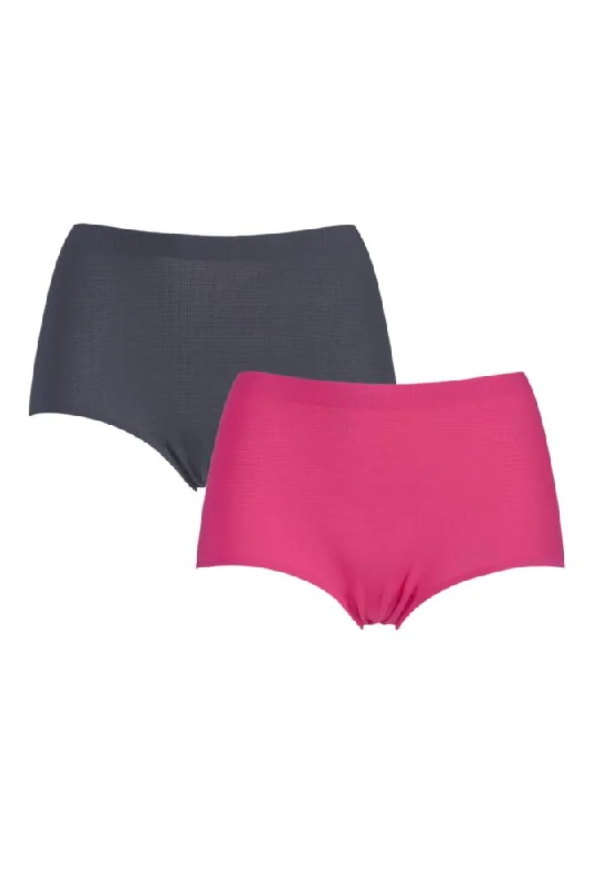 Ladies 2 Pack Sloggi mOve Shorty Sports Briefs