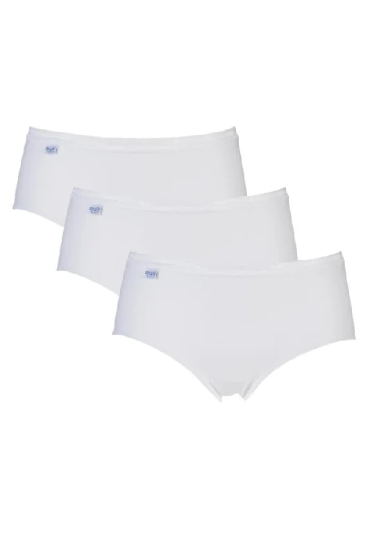 Ladies 3 Pair Sloggi Basic Midi Briefs