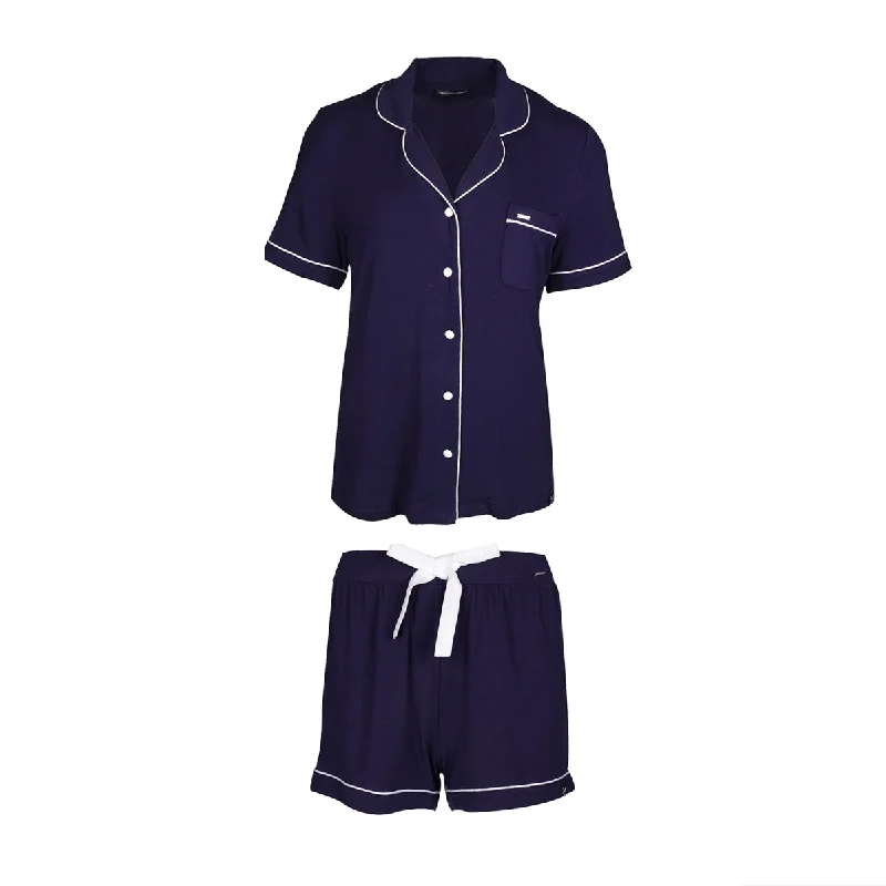 Soft Bamboo Short Set - Navy