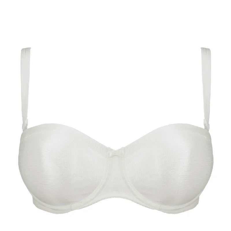 PrimaDonna Satin strapless bh zonder mousse natuur