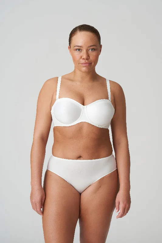 PrimaDonna Satin strapless bh zonder mousse natuur