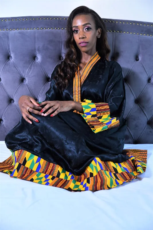 Miranda African Kente kimono robe