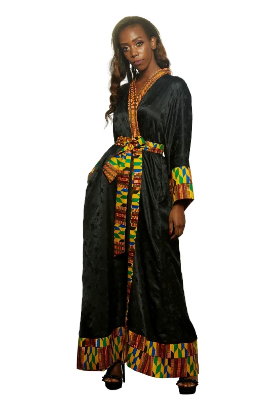 Miranda African Kente kimono robe