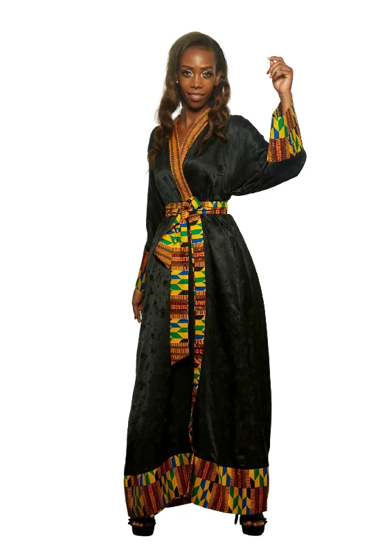 Miranda African Kente kimono robe