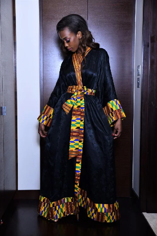 Miranda African Kente kimono robe