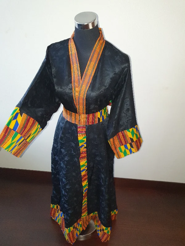 Miranda African Kente kimono robe