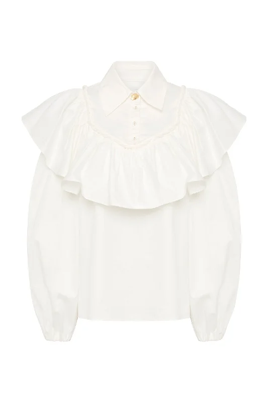 Anne Twisted Flounce Blouse