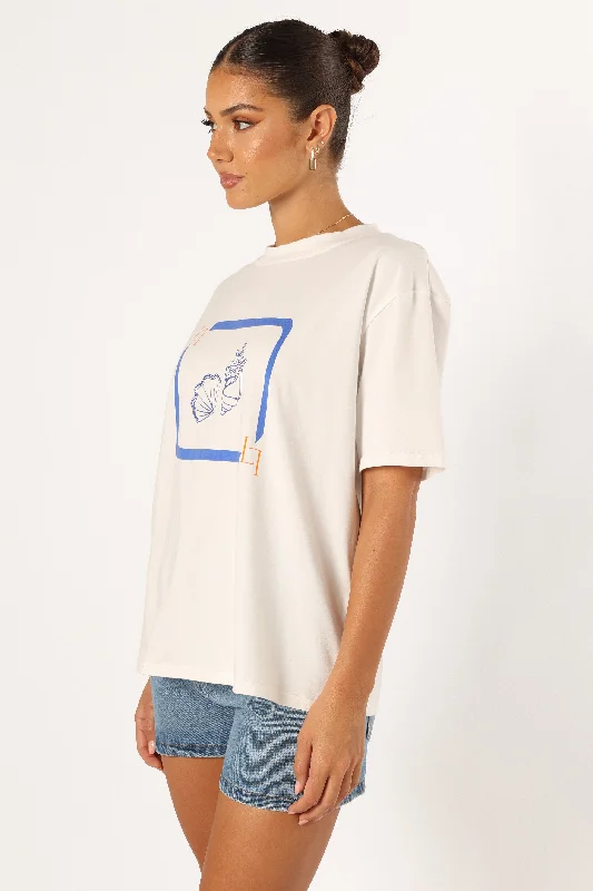 By The Sea Tee - White