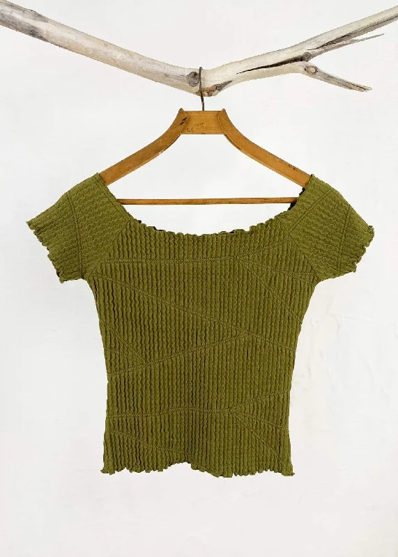 Martini Olive Miura Brazilian Textured Ballet Top