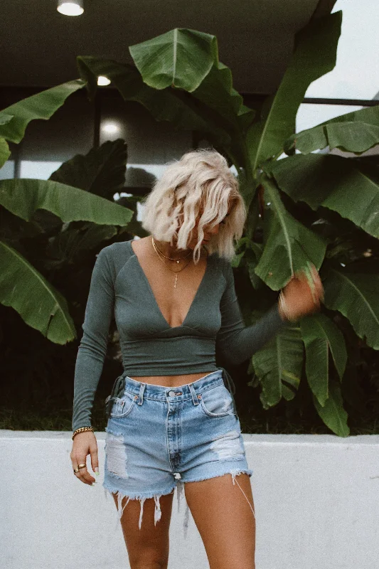 Nala Emerald Crop Top