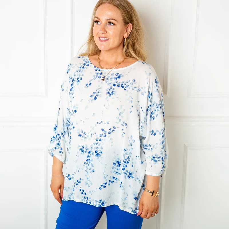 Petal Print Relaxed Top