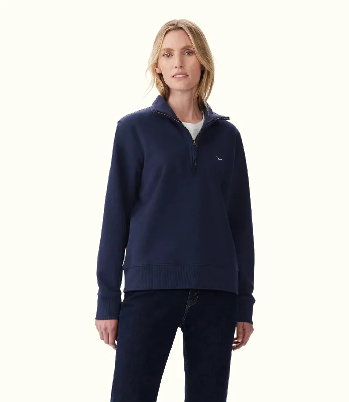 Trickett 1/4 Zip Sweatshirt - Navy