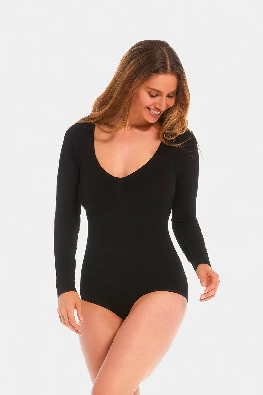 Bamboo Shaping Bodysuit Black