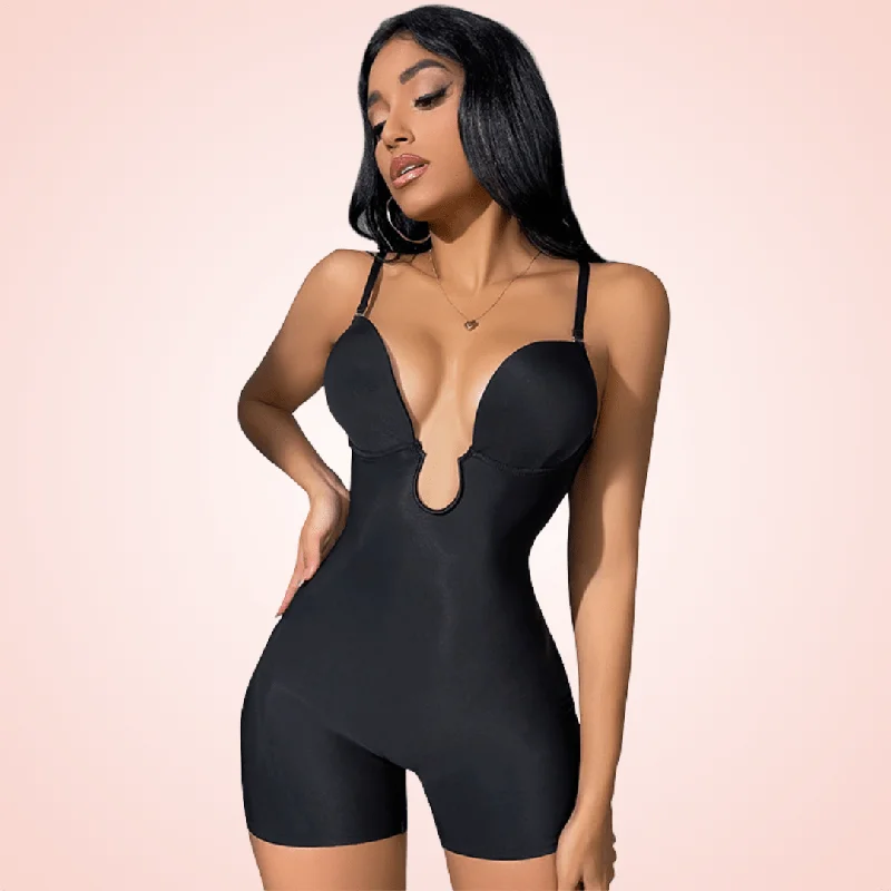 Body Shaper Bodysuit with Built In Bra