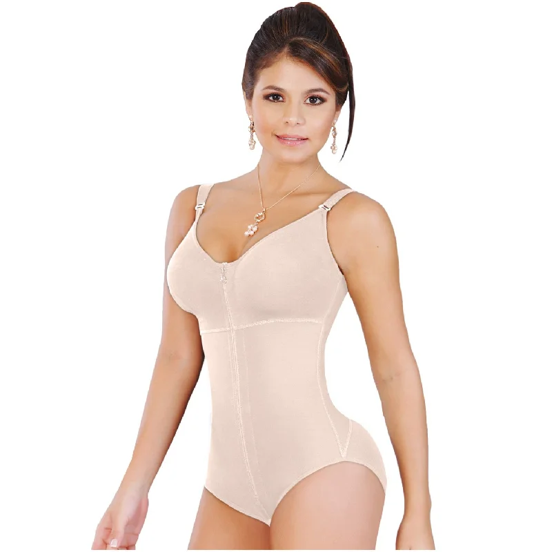 Fajas Salome 0420 | Hiphugger Body Shaper with Bra | Butt Lifter Tummy Control Shapewear for Women | Powernet