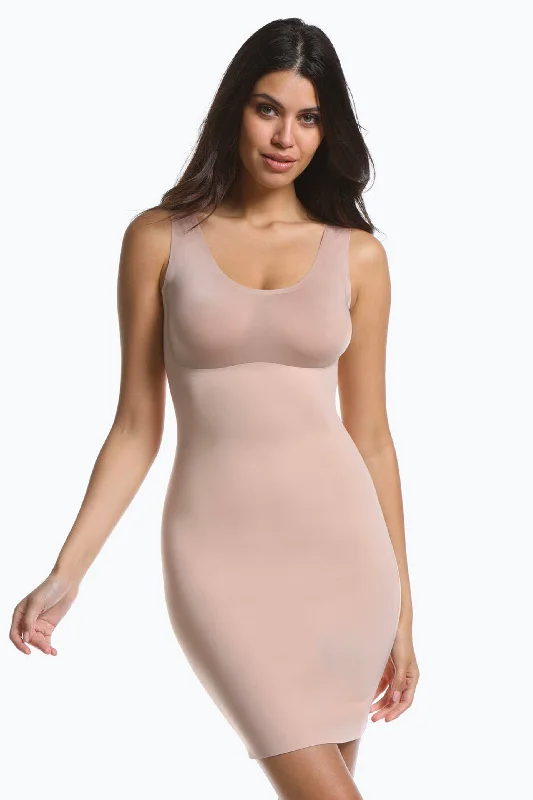 Tone Your Body Tank Dress Cappuccino