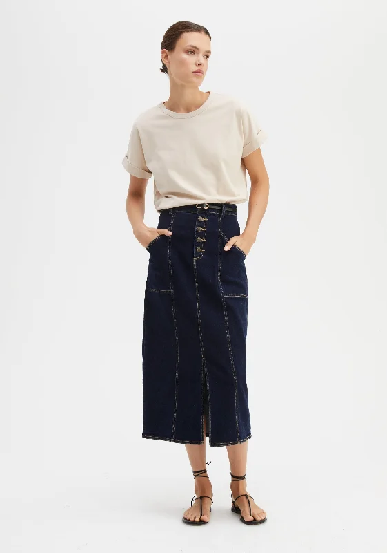 Alfie Denim Skirt_Indigo