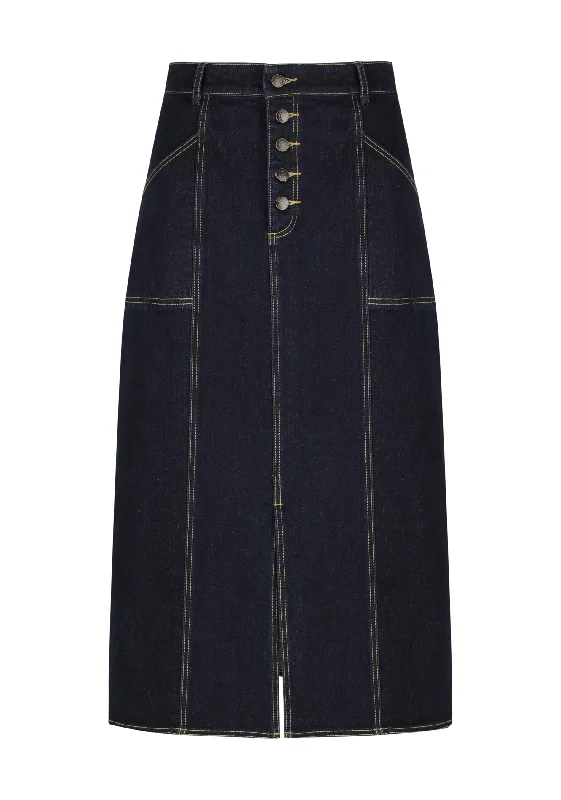 Alfie Denim Skirt_Indigo