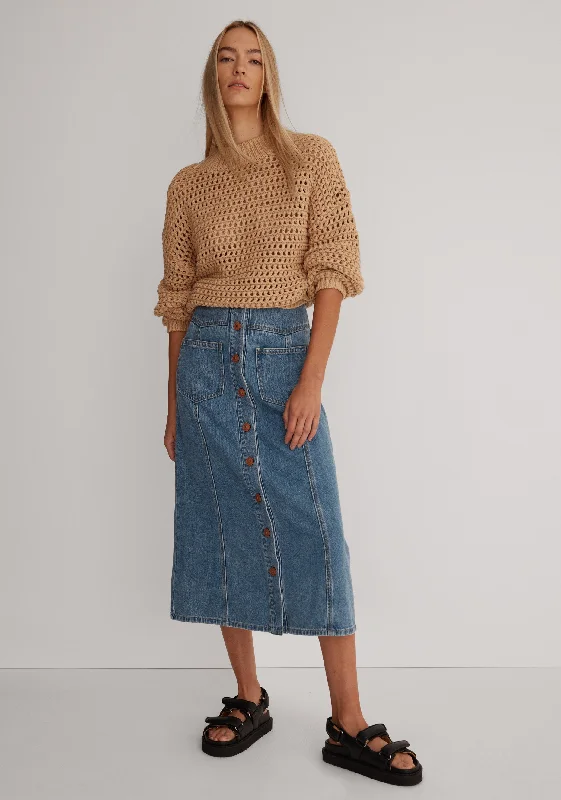 Elton Denim Skirt_Blue