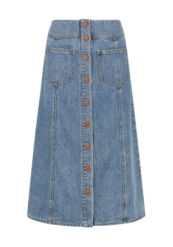 Elton Denim Skirt_Blue