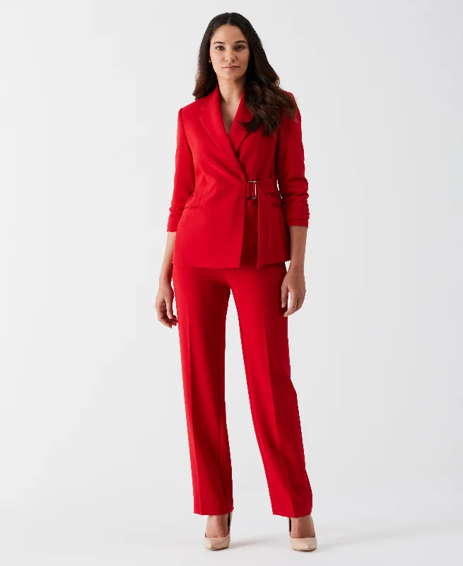 Petite Double Breasted Pant Suit