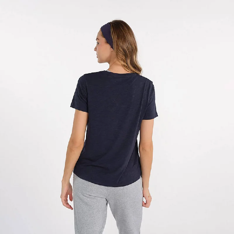 Tasc Womens All Day V-Neck T-Shirt - Classic Navy