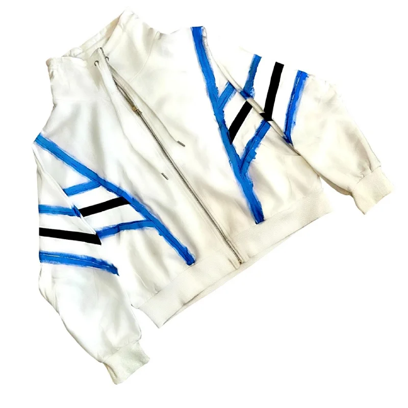 'APRES POOL' PAINTED SWEAT JACKET