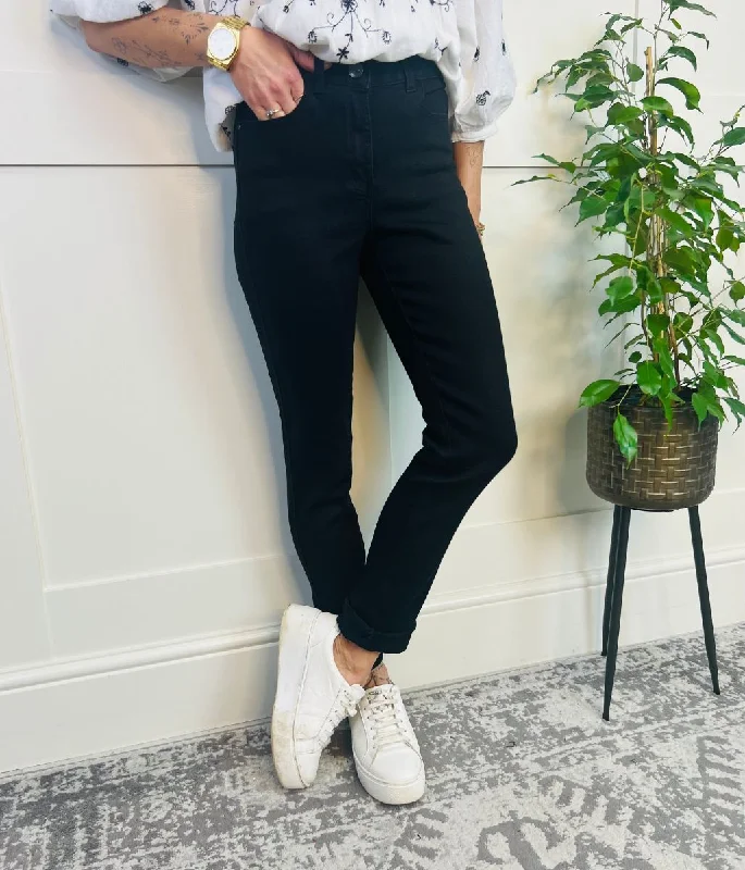 Black Stretch Slim Leg Jeans