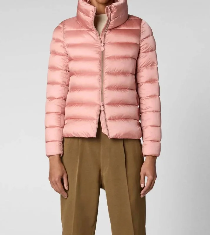 Elsie Alternative Down Jacket In Pink