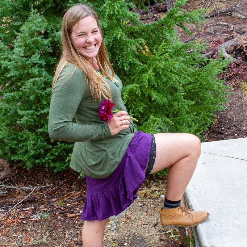 Hemp Ruffle Skirt