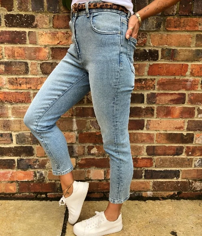 Light Denim Mum Jeans