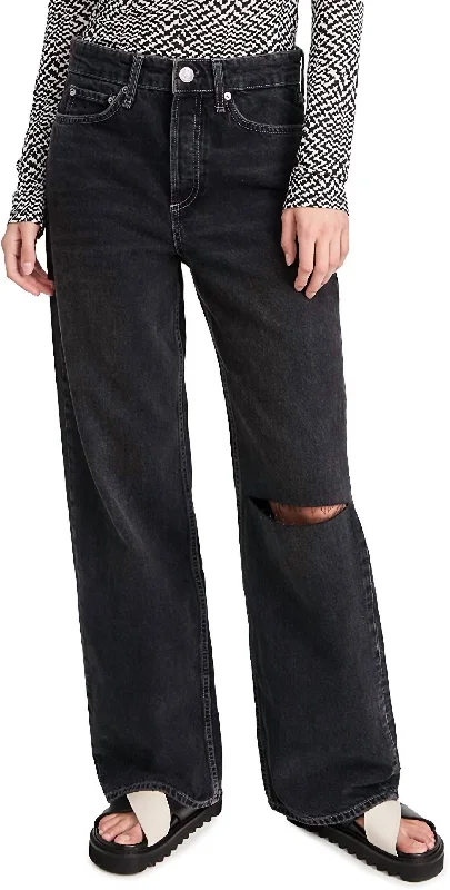 Logan Wide Legs Jeans in Black