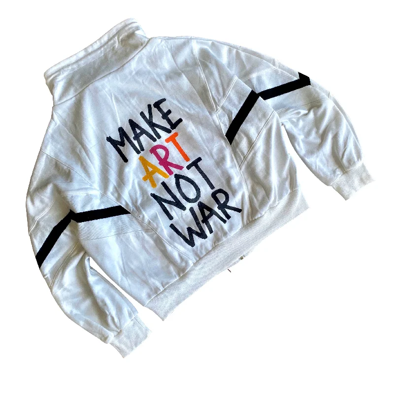 'MAKE ART' PAINTED SWEAT JACKET