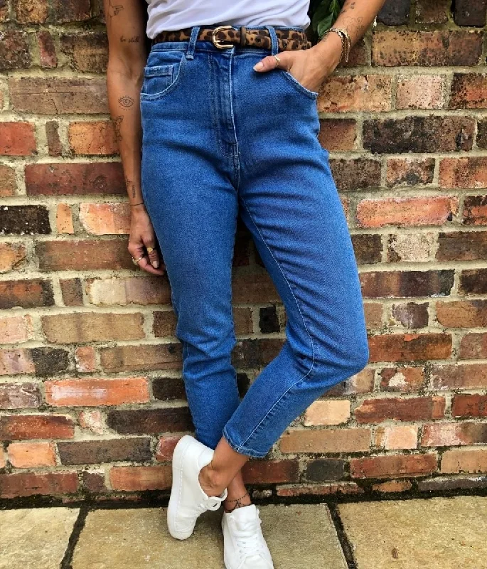 Mid Denim Mum Jeans