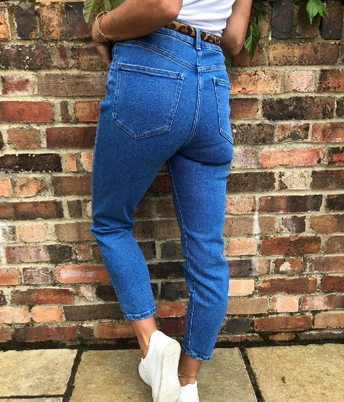 Mid Denim Mum Jeans