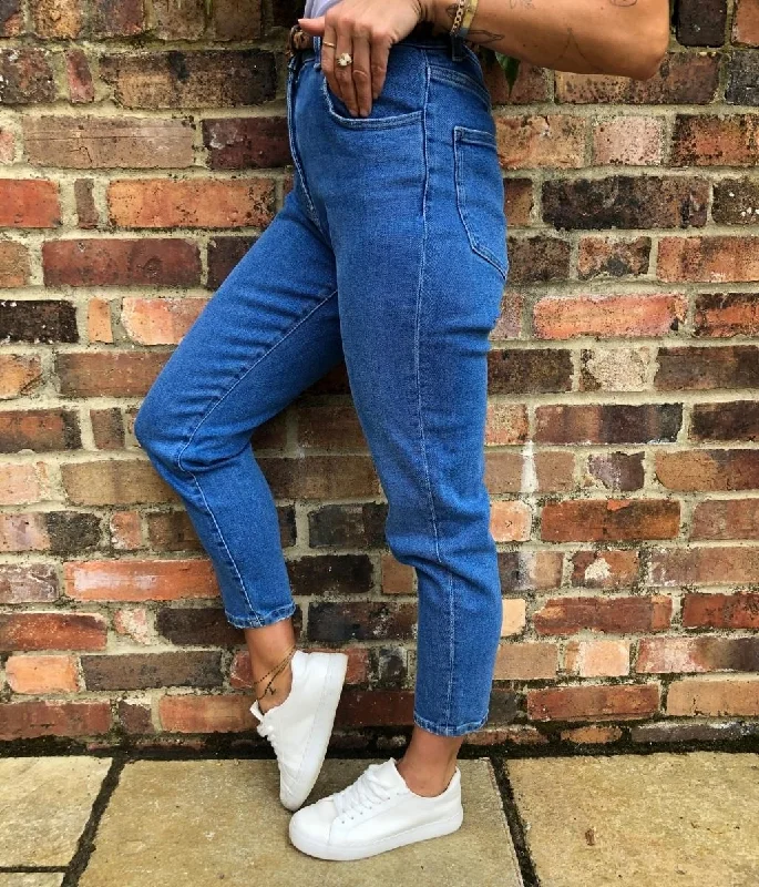 Mid Denim Mum Jeans