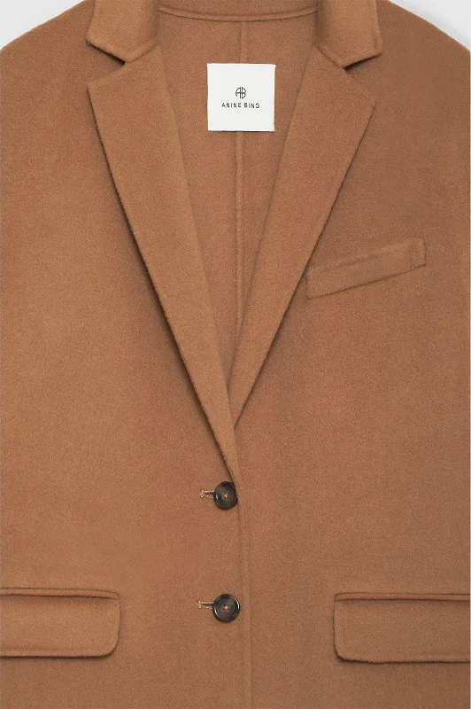 Quinn Coat in Camel Cashmere Blend