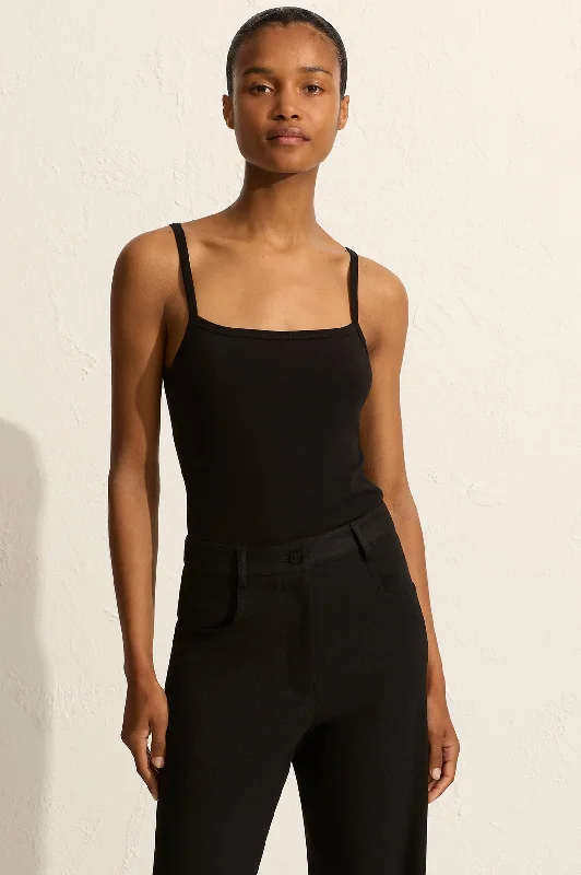 Relaxed Crepe Pant in Black