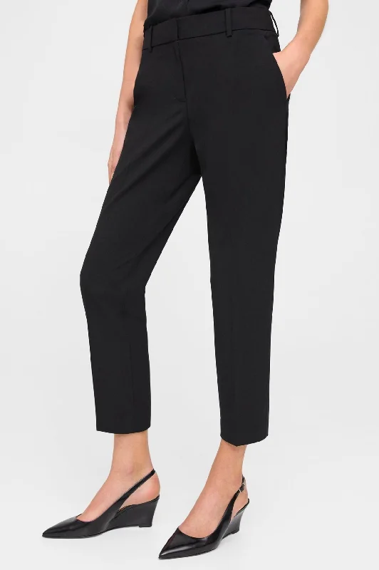 Treeca Black Pant in Admiral Crepe