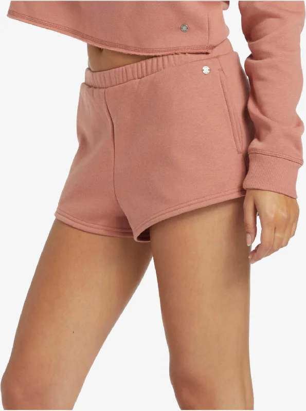 Hike  Elastic Waist Shorts - Cedar Wood