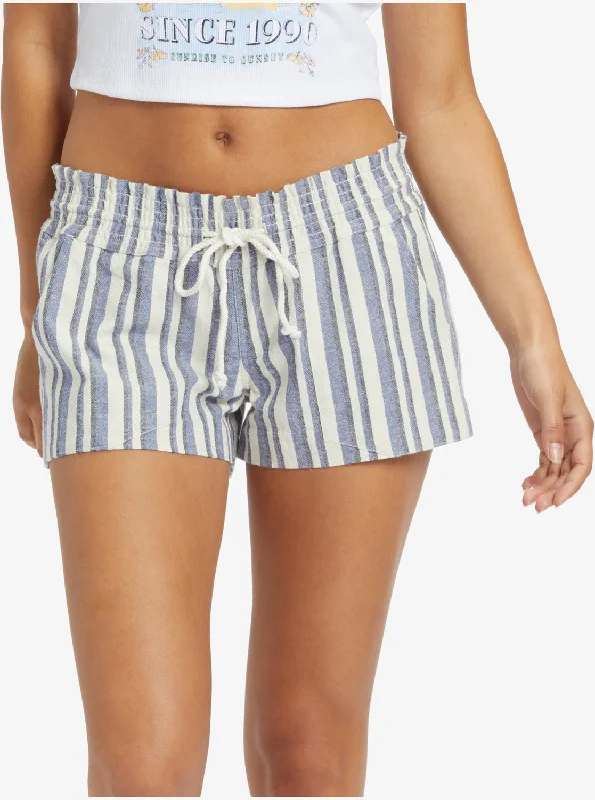 Oceanside Shorts - Bijou Silk Caye Stripe