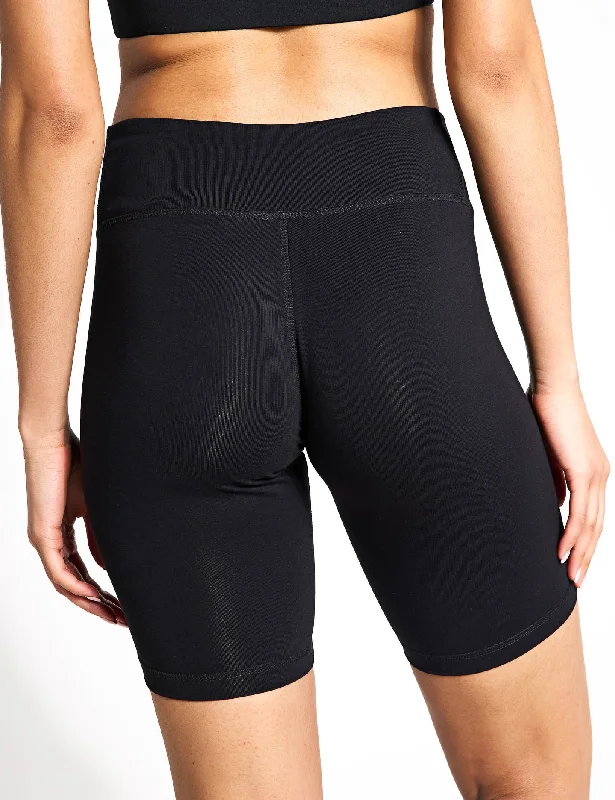 Identity Small Logo Cotton Bike Short - Black