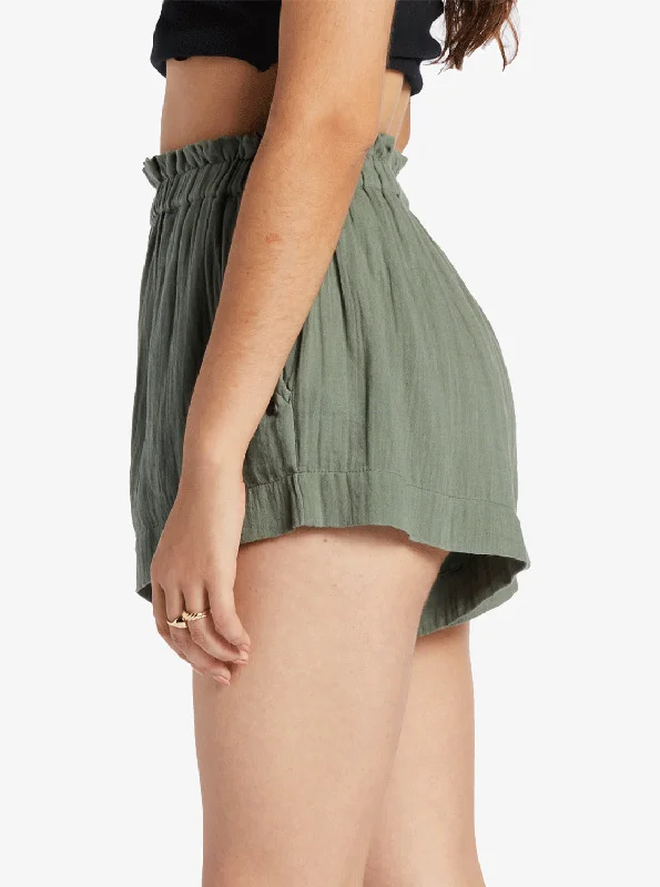 What A Vibe Beach Shorts - Agave Green