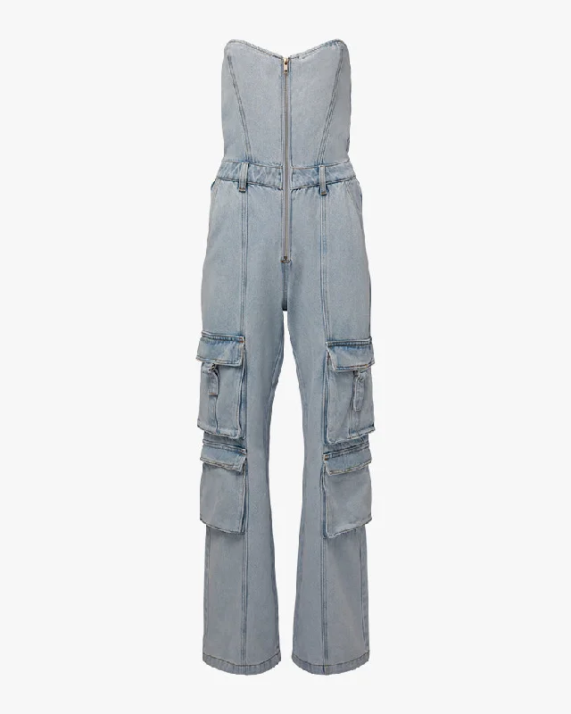 Corset Cargo Jumpsuit