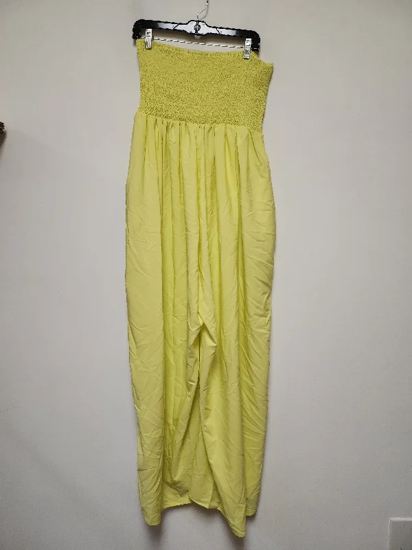 Jumpsuit By Clothes Mentor In Yellow, Size: Xl