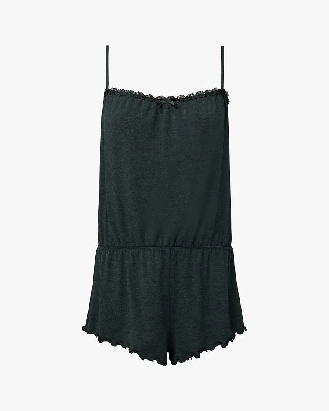 Lace Trim Romper